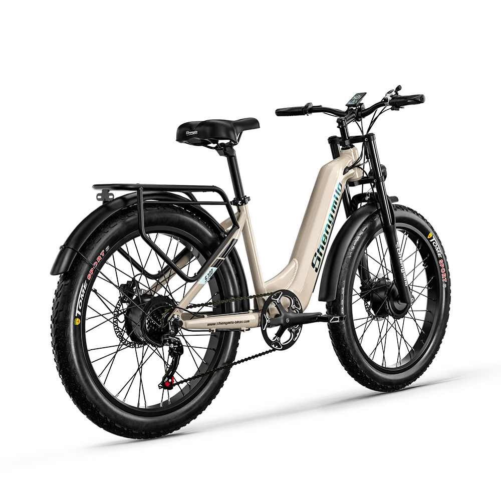 Shengmilo S700 Electric Bike for Adults 2000W Dual Motor, 48V17.5AH Battery,26Inch Fat tire ebike Commuter Electric Bicycle bike