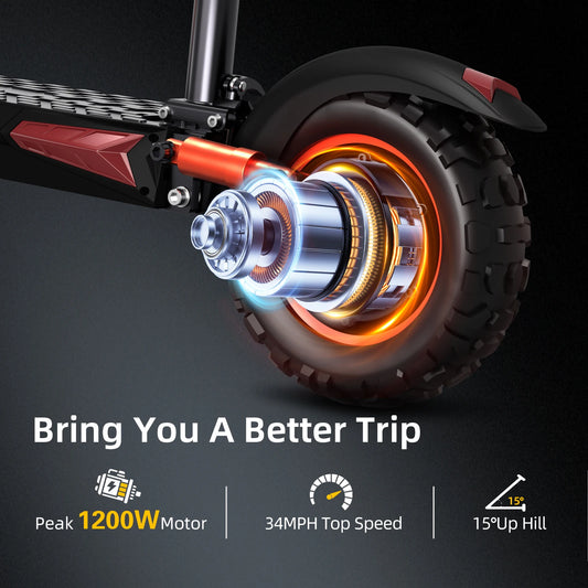 Foldable Adult Electric Scooter 1200W Motor